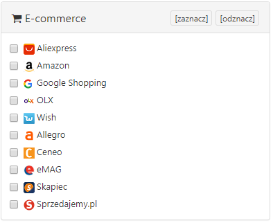 Sklepy internetowe  dostępne w SEMSTORM