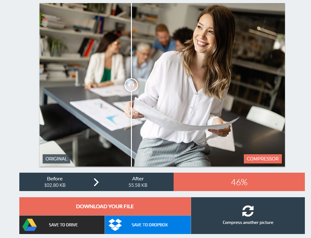 Narzędzie do kompresji obrazków Compressor.io
