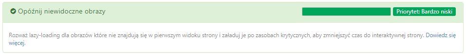 Audyt na stronie z aktywnym lazy loading