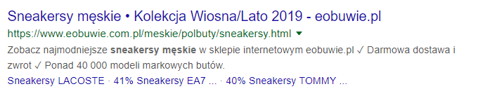 Przykład tytułu i meta description