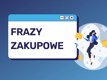 Okładka artykułu z napisem „Frazy zakupowe”
